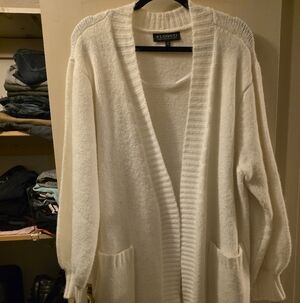 Eloquii Elegant Cream Tunic Sweater